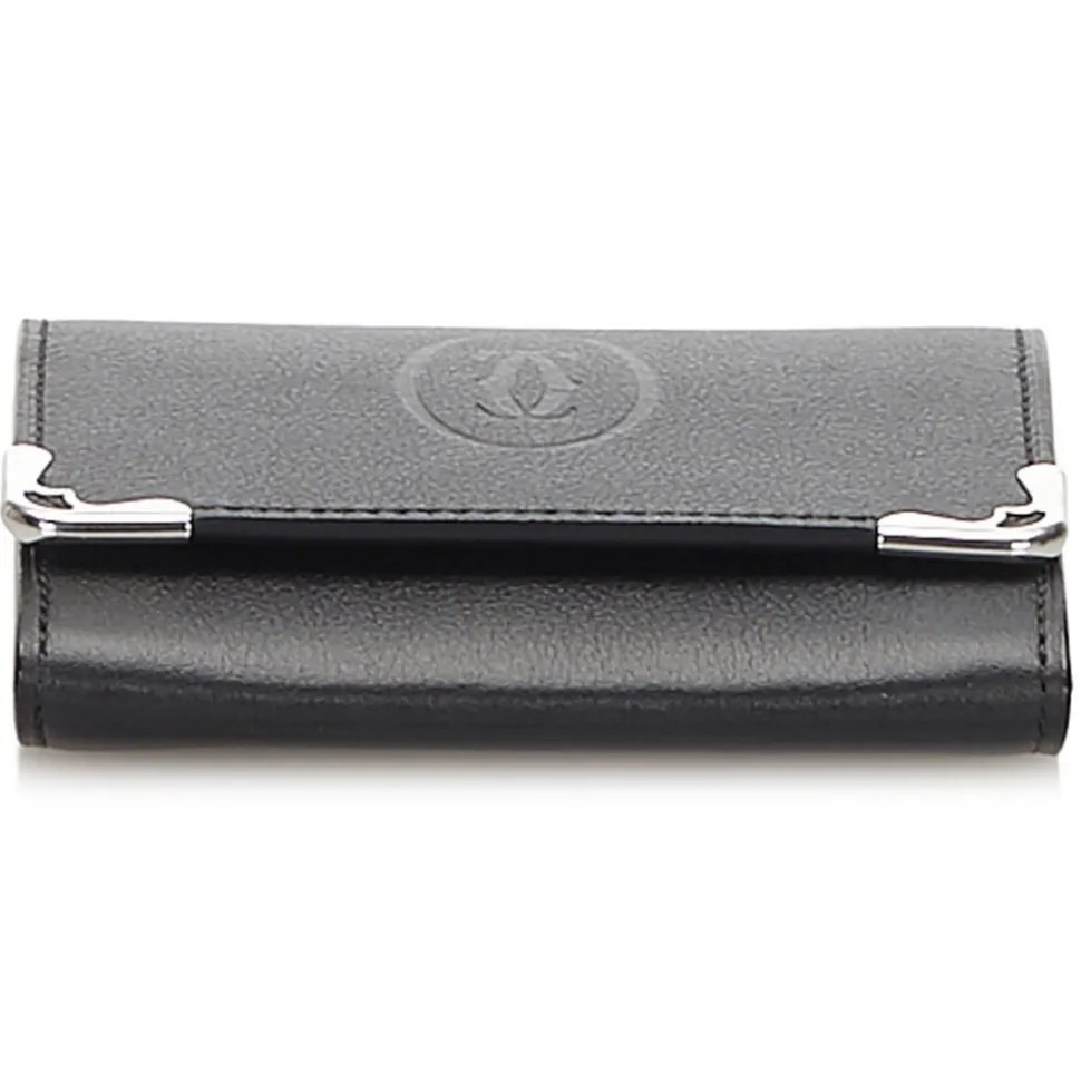 Cartier Vintage - Leather Must de Cartier Coin Pouch - Black - Patent Leather Wallet - Luxury High Quality - Avvenice