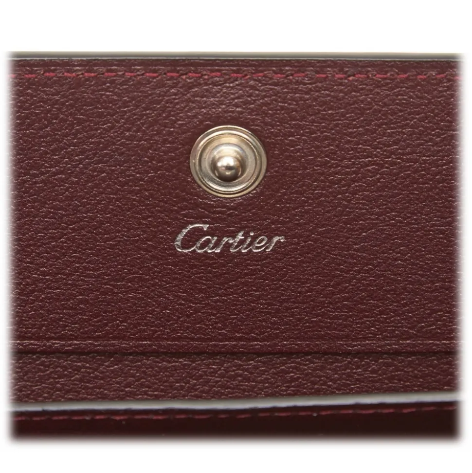 Cartier Vintage - Leather Must de Cartier Coin Pouch - Black - Patent Leather Wallet - Luxury High Quality - Avvenice