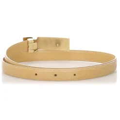 Cartier Vintage - Love Leather Belt - Beige Gold - Cartier Belt in Leather - Luxury High Quality - Avvenice