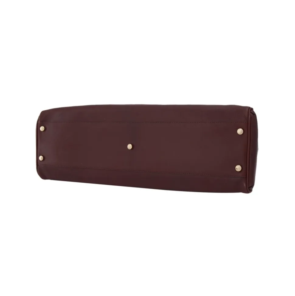 Cartier Vintage - Marcello de Cartier Leather Handbag - Red Burgundy - Cartier Handbag in Leather - Luxury High Quality - Avvenice
