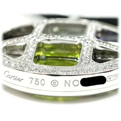 Cartier Vintage - Multistone Pasha de Cartier Pendant Necklace - Cartier Necklace in Gold and Diamonds - Luxury High Quality - Avvenice