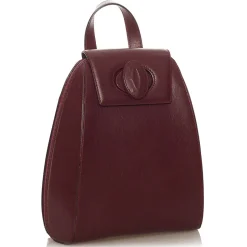 Cartier Vintage - Must de Cartier Leather Backpack - Red Burgundy - Leather Backpack - Luxury High Quality - Avvenice