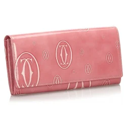 Cartier Vintage - Patent Leather Happy Birthday Long Wallet - Pink - Patent Leather Wallet - Luxury High Quality - Avvenice