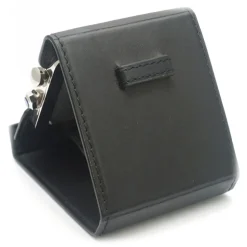 Cartier Vintage - Santos de Cartier Travel Alarm Clock - Silver Black - Cartier Alarm Clock in Steel - Luxury High Quality - Avvenice