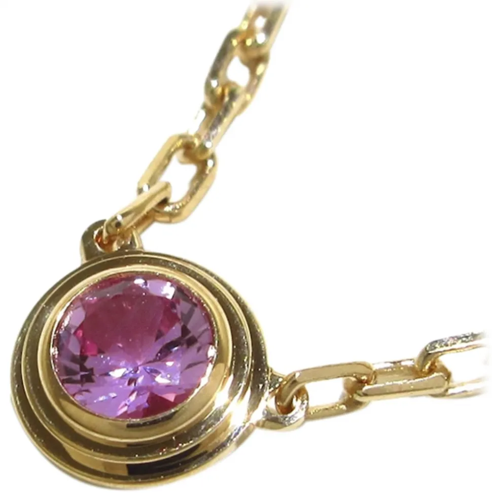 Cartier Vintage - Sapphire Legers de Cartier Necklace - Cartier Necklace in Gold Pink - Luxury High Quality - Avvenice