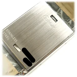 Cartier Vintage - Stainless Steel Tank Basculante Quartz Watch W1011158 - Cartier Watch Grey - Luxury High Quality - Avvenice