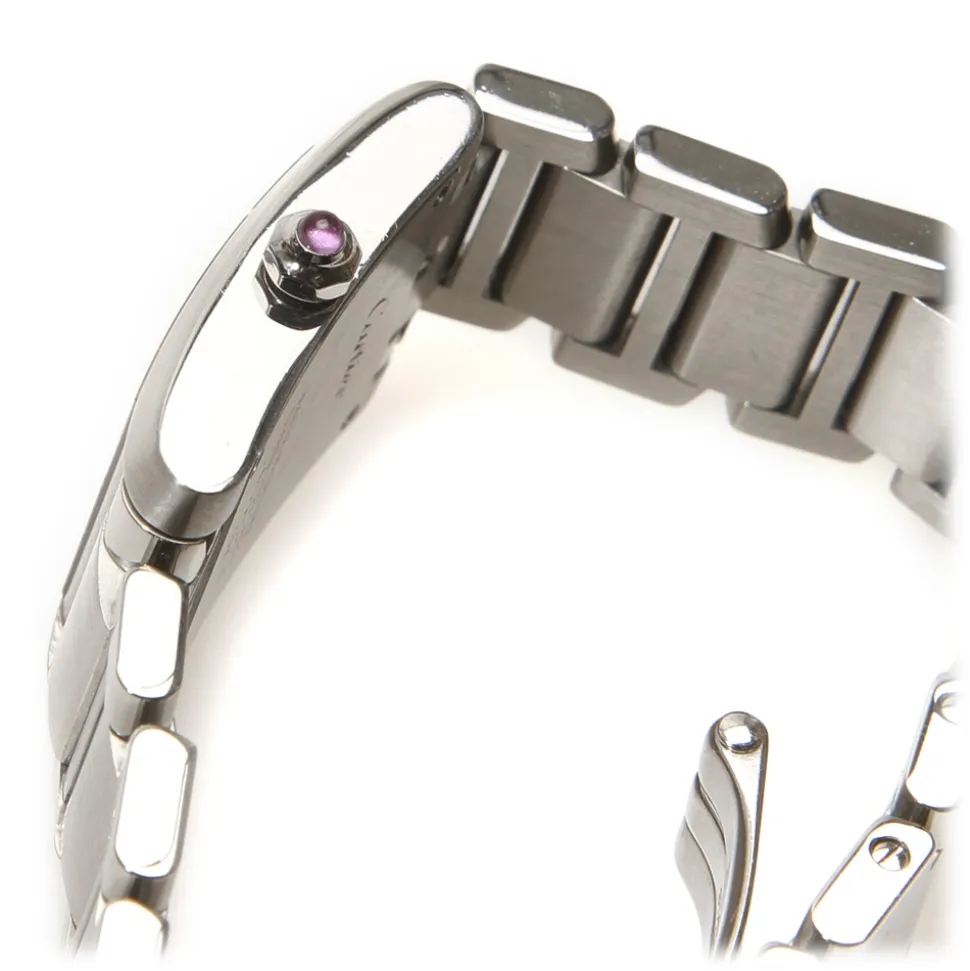 Cartier Vintage - Stainless Steel Tank Francaise Quartz Watch W51030Q3 - Cartier Watch in Stainless Steel - Luxury High Quality - Avvenice