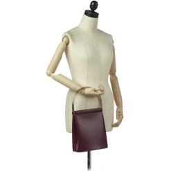 Cartier Vintage - Trinity Cage Leather Handbag - Red Burgundy - Leather Handbag - Luxury High Quality - Avvenice