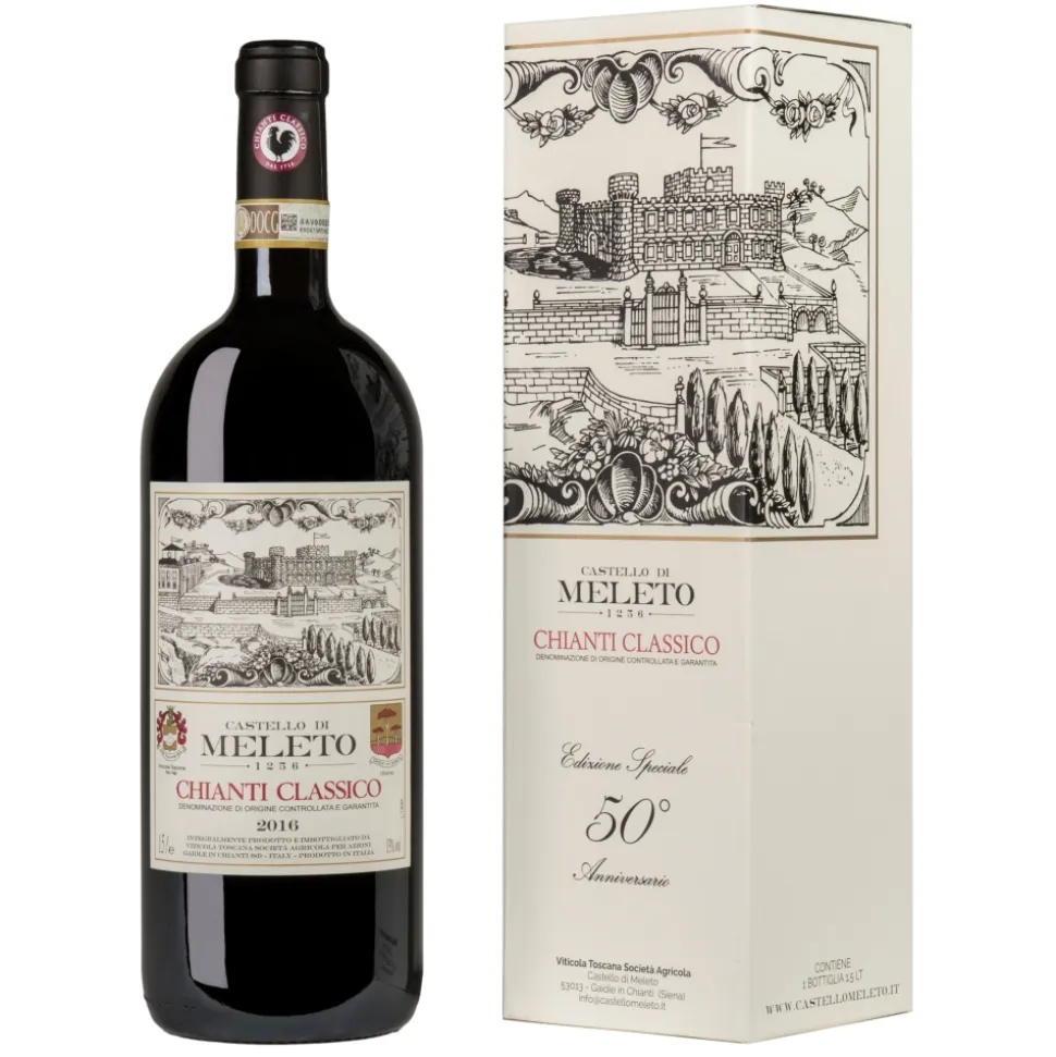 Castello di Meleto - Meleto Chianti Classico D.O.C.G. - Magnum - Special Edition 50 th Anniversary - Red Wines - Avvenice