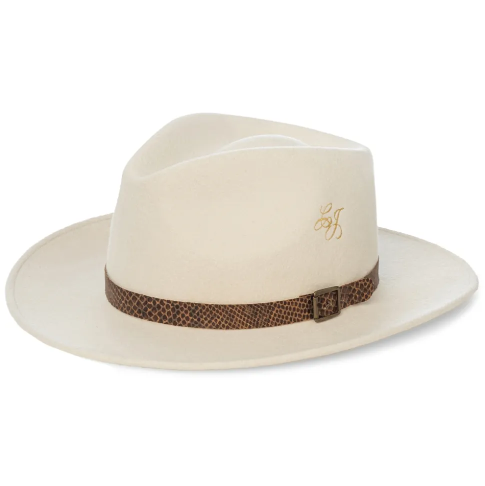 Catalina Jacob - Natural Cowboy Hat - White - Handmade in Italy - Luxury Exclusive Collection - Avvenice