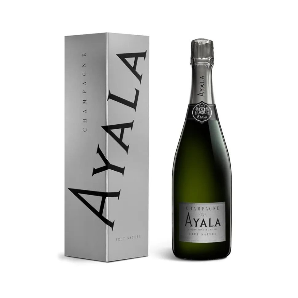 Champagne Ayala - Brut Nature Ayala Silver Edition - Box - Pinot Noir - Luxury Limited Edition - 750 ml - Avvenice