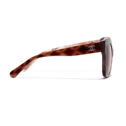 Chanel - Butterfly Sunglasses - Dark Tortoise Pink - Chanel Eyewear - Avvenice