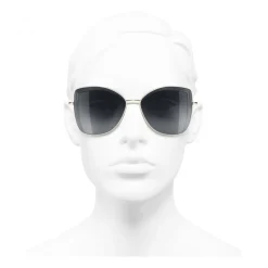 Chanel - Butterfly Sunglasses - Gold Gray - Chanel Eyewear - Avvenice