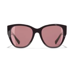 Chanel - Butterfly Sunglasses - Burgundy - Chanel Eyewear - Avvenice