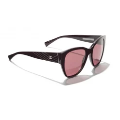 Chanel - Butterfly Sunglasses - Burgundy - Chanel Eyewear - Avvenice