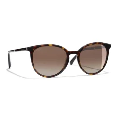 Chanel - Butterfly Sunglasses - Dark Tortoise Brown - Chanel Eyewear - Avvenice