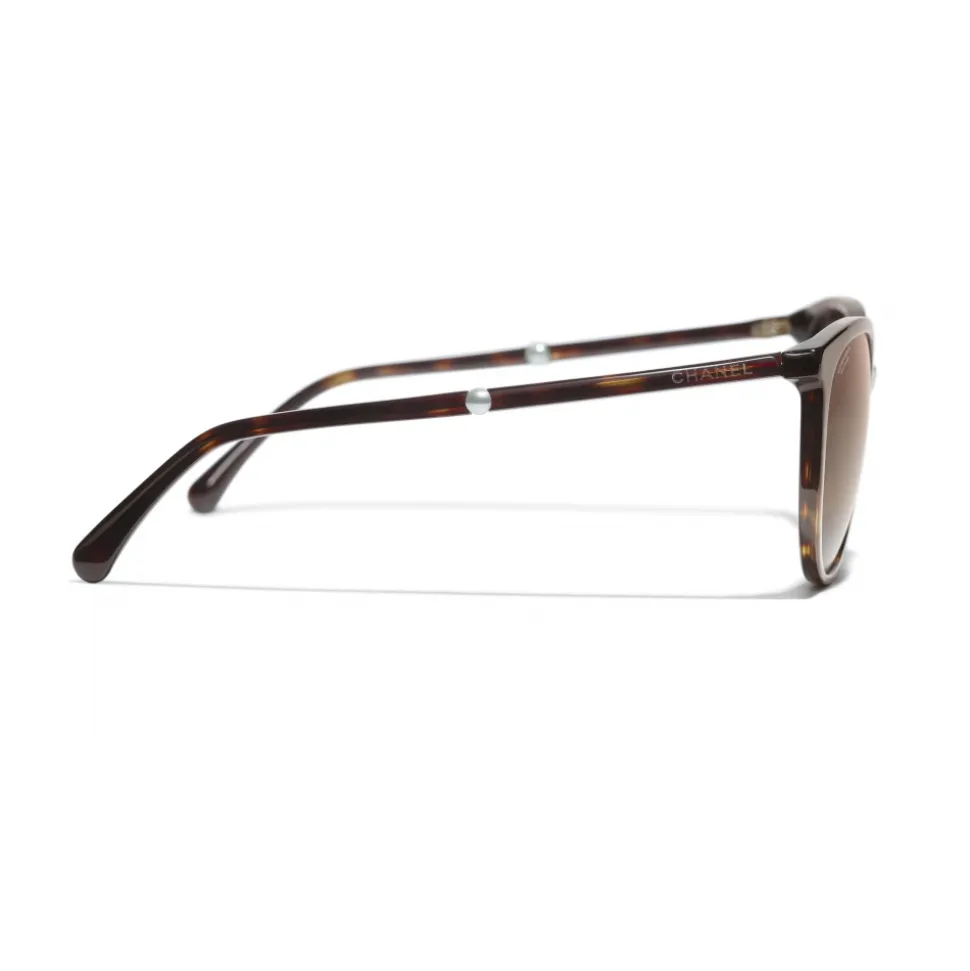 Chanel - Butterfly Sunglasses - Dark Tortoise Brown - Chanel Eyewear - Avvenice