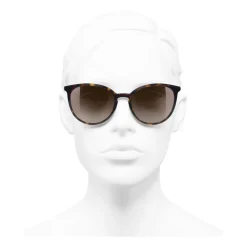 Chanel - Butterfly Sunglasses - Dark Tortoise Brown - Chanel Eyewear - Avvenice