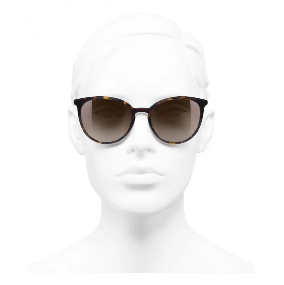 Chanel - Butterfly Sunglasses - Dark Tortoise Brown - Chanel Eyewear - Avvenice