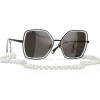 Chanel - Butterfly Sunglasses - Black Gray - Chanel Eyewear - Avvenice