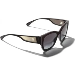 Chanel - Butterfly Sunglasses - Dark Red White Gold - Chanel Eyewear - Avvenice