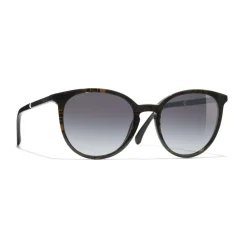 Chanel - Butterfly Sunglasses - Dark Brown Gray - Chanel Eyewear - Avvenice