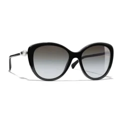 Chanel - Butterfly Sunglasses - Black Gray - Chanel Eyewear - Avvenice