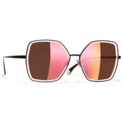 Chanel - Butterfly Sunglasses - Dark Red - Chanel Eyewear - Avvenice