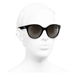 Chanel - Butterfly Sunglasses - Black Beige Brown - Chanel Eyewear - Avvenice