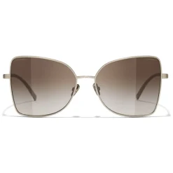 Chanel - Butterfly Sunglasses - Gold Brown - Chanel Eyewear - Avvenice