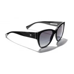 Chanel - Butterfly Sunglasses - Black Gray - Chanel Eyewear - Avvenice