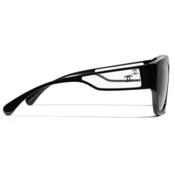 Chanel - Butterfly Sunglasses - Black Gray - Chanel Eyewear - Avvenice