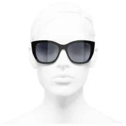 Chanel - Butterfly Sunglasses - Black Gray - Chanel Eyewear - Avvenice