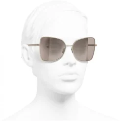 Chanel - Butterfly Sunglasses - Gold Brown - Chanel Eyewear - Avvenice