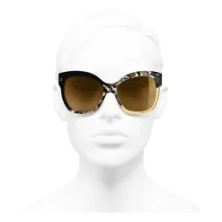 Chanel - Butterfly Sunglasses - Black Yellow - Chanel Eyewear - Avvenice