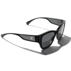 Chanel - Butterfly Sunglasses - Black Gray - Chanel Eyewear - Avvenice