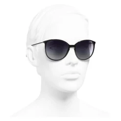 Chanel - Butterfly Sunglasses - Black Gray - Chanel Eyewear - Avvenice