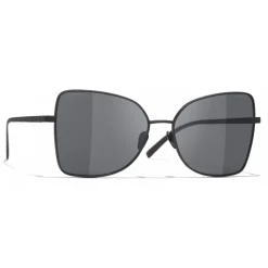Chanel - Butterfly Sunglasses - Black Gray - Chanel Eyewear - Avvenice