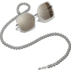 Chanel - Butterfly Sunglasses - Silver Gold - Chanel Eyewear - Avvenice