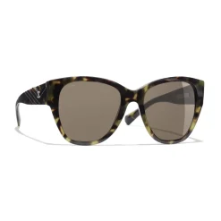 Chanel - Butterfly Sunglasses - Green Tortoise Brown - Chanel Eyewear - Avvenice