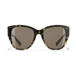 Chanel - Butterfly Sunglasses - Green Tortoise Brown - Chanel Eyewear - Avvenice