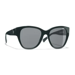 Chanel - Butterfly Sunglasses - Dark Green Gray - Chanel Eyewear - Avvenice