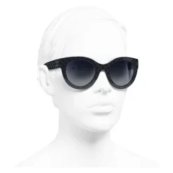 Chanel - Butterfly Sunglasses - Dark Blue Gradient - Chanel Eyewear - Avvenice