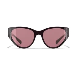 Chanel - Cat Eye Sunglasses - Burgundy - Chanel Eyewear - Avvenice