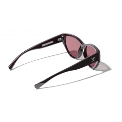 Chanel - Cat Eye Sunglasses - Burgundy - Chanel Eyewear - Avvenice