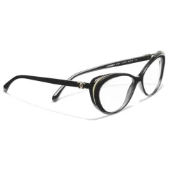 Chanel - Cat Eye Sunglasses - Black Trasparent - Chanel Eyewear - Avvenice
