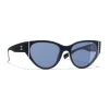 Chanel - Cat Eye Sunglasses - Dark Blue - Chanel Eyewear - Avvenice