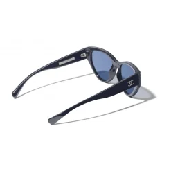 Chanel - Cat Eye Sunglasses - Dark Blue - Chanel Eyewear - Avvenice