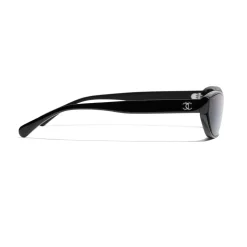 Chanel - Cat Eye Sunglasses - Black Gray - Chanel Eyewear - Avvenice
