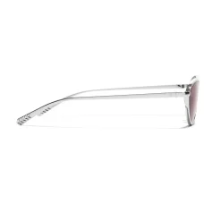 Chanel - Cat Eye Sunglasses - Silver Burgundy - Chanel Eyewear - Avvenice